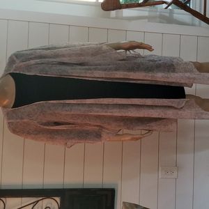 Kimono/wrap, light pink, gray, cream no tags light weight muted colors
